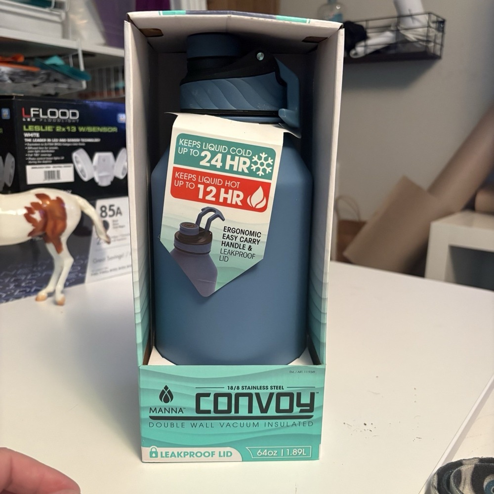 Manna Convoy Double Wall Water Bottle Keeps Liquid 24 Hours Cold & 12 Hours Hot